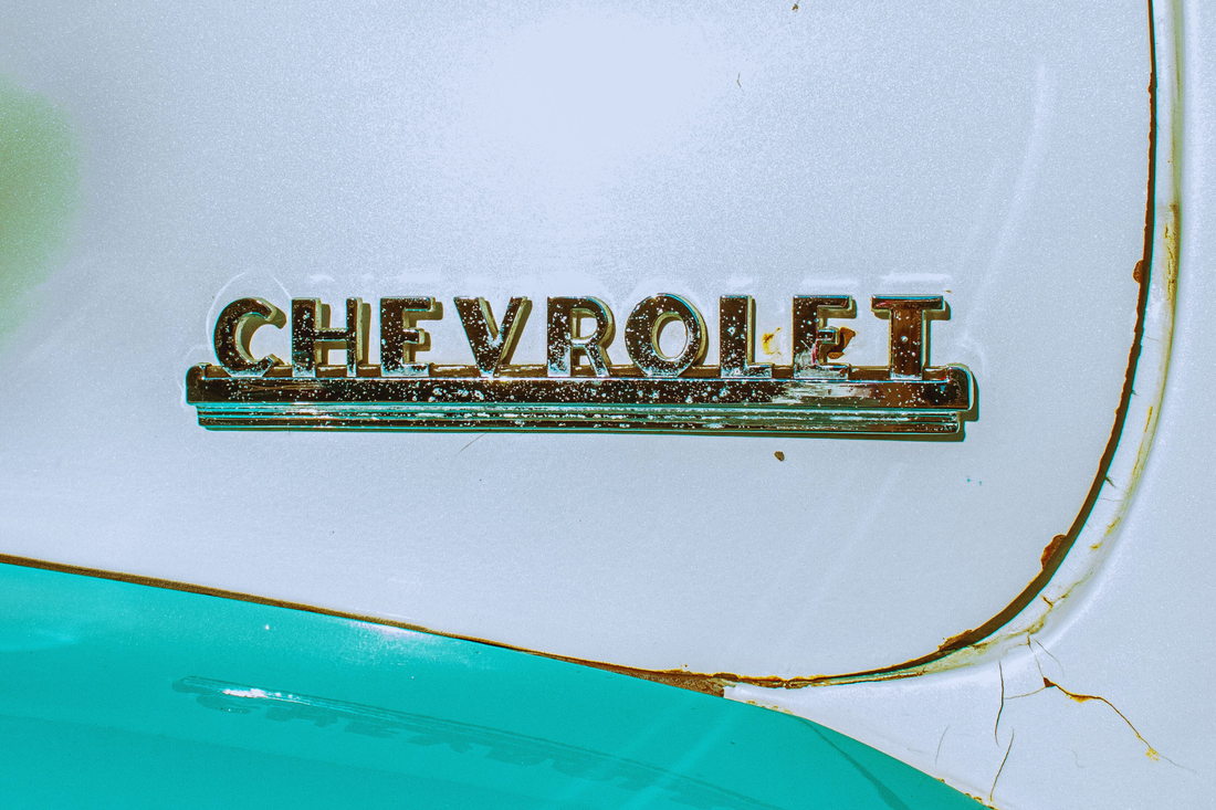 rustic vintage chevrolet logo