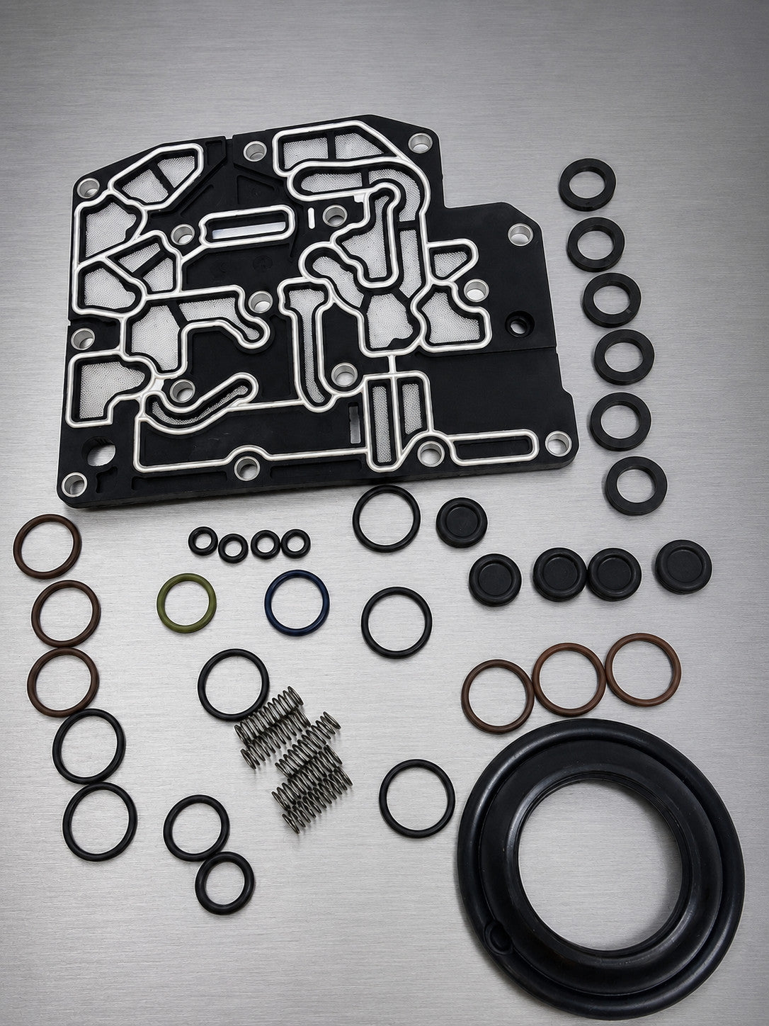 New TransTec Solenoid Block Repair Kit, part number 81000563, designed for 5-45RFE, 62TE, and 68RFE automatic transmissions. 