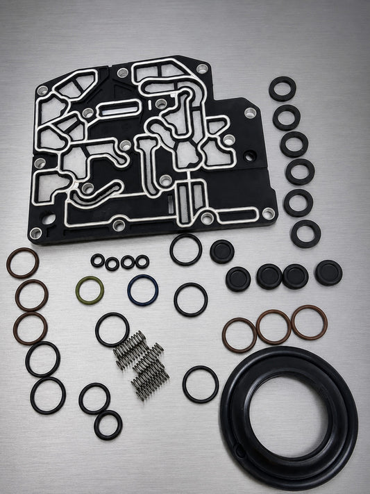 New TransTec Solenoid Block Repair Kit, part number 81000563, designed for 5-45RFE, 62TE, and 68RFE automatic transmissions. 